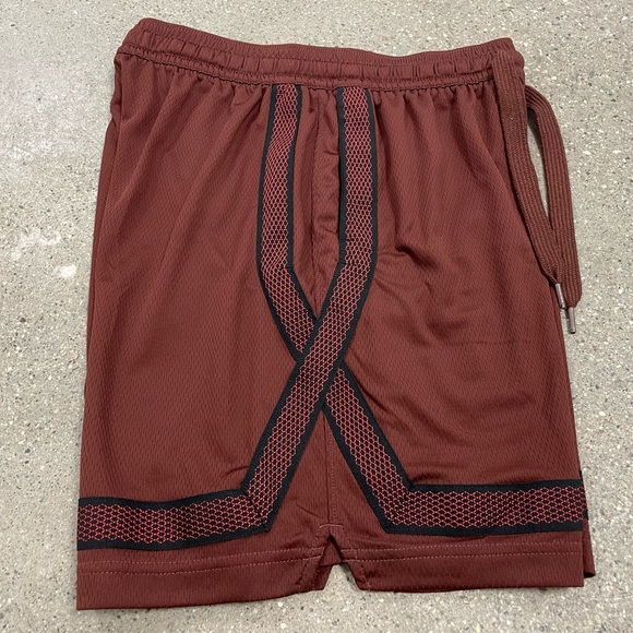 Nike Fly Men’s Basketball Swoosh Crossover Shorts Size Small Rare red/brown - Picture 6 of 13